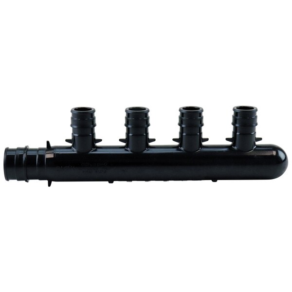 3/4 In. Poly-Alloy PEX-A Expansion Barb Inlets X 1/2 PEX-A Expansion Barb 4-Port Closed Manifold